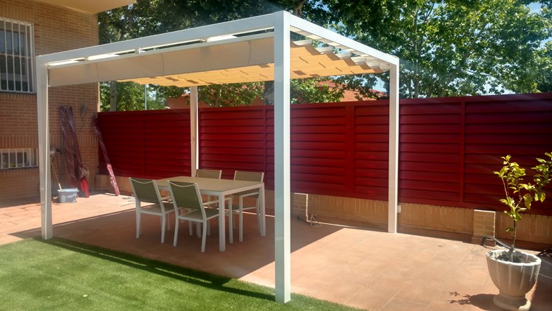 Toldos en Fuenlabrada Pérgolas pergola 100x100 aluminio megatoldos 4