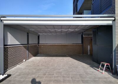 pérgola pared